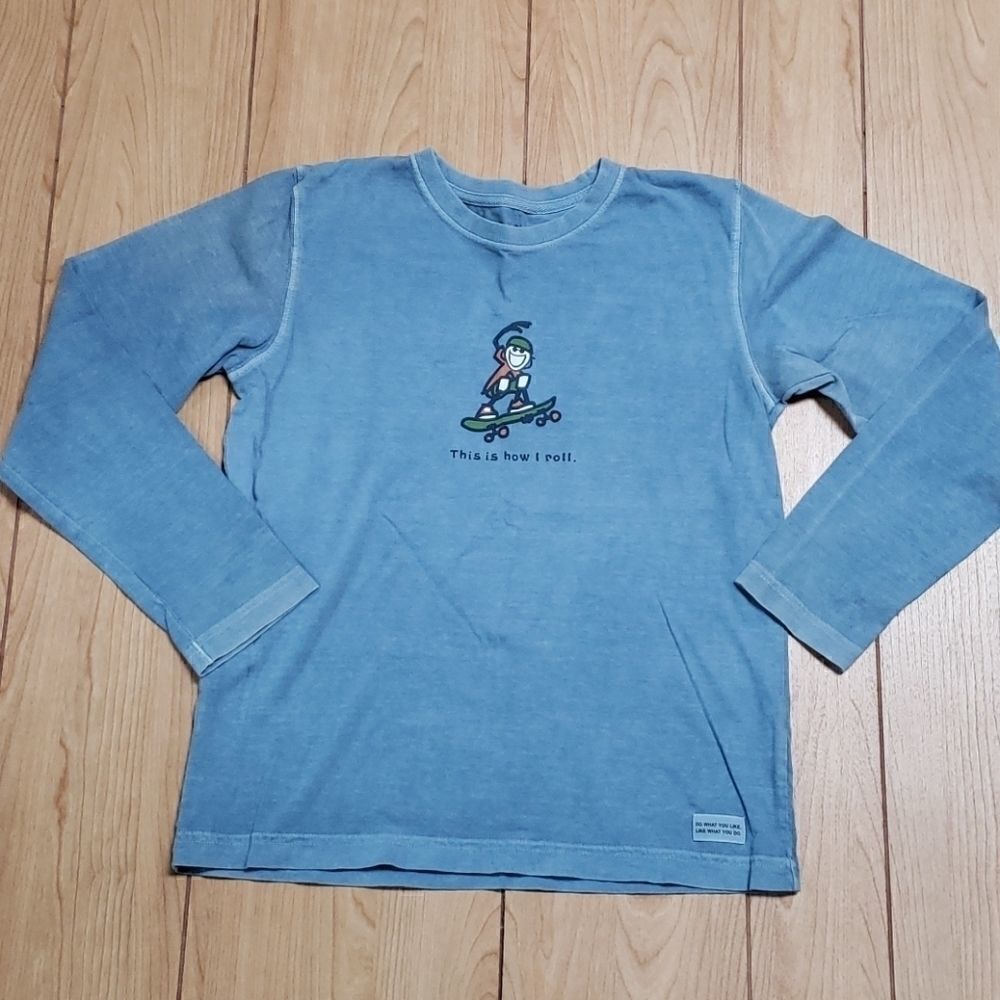LIFE IS GOOD SKATEBOARD LONG-SLEEVE T-SHIRT